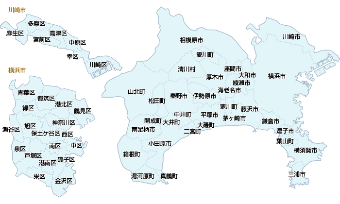 神奈川県地図検索